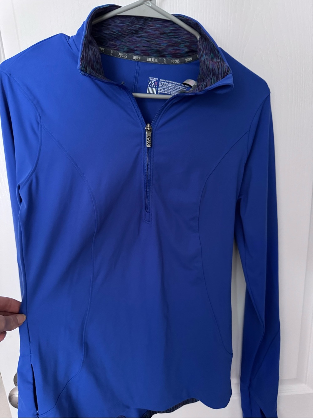 Victoria's Secret Sport- Woman’s Blue Quarter-Zip Pullover jacket